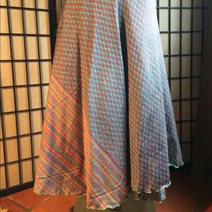 Beautiful Silk Reversible Maxi-Skirt